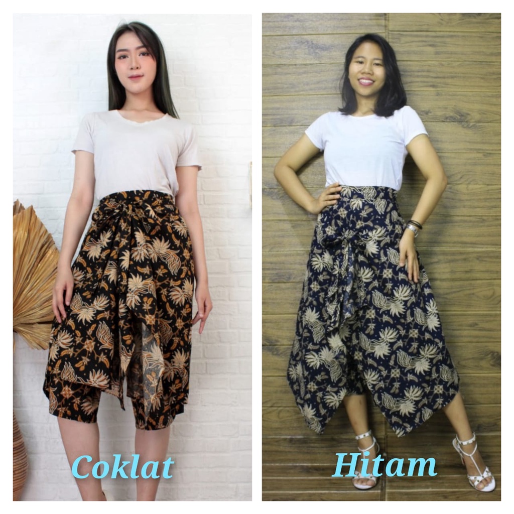 Celana Kulot Pendek Batik Wanita Casual Shortpants