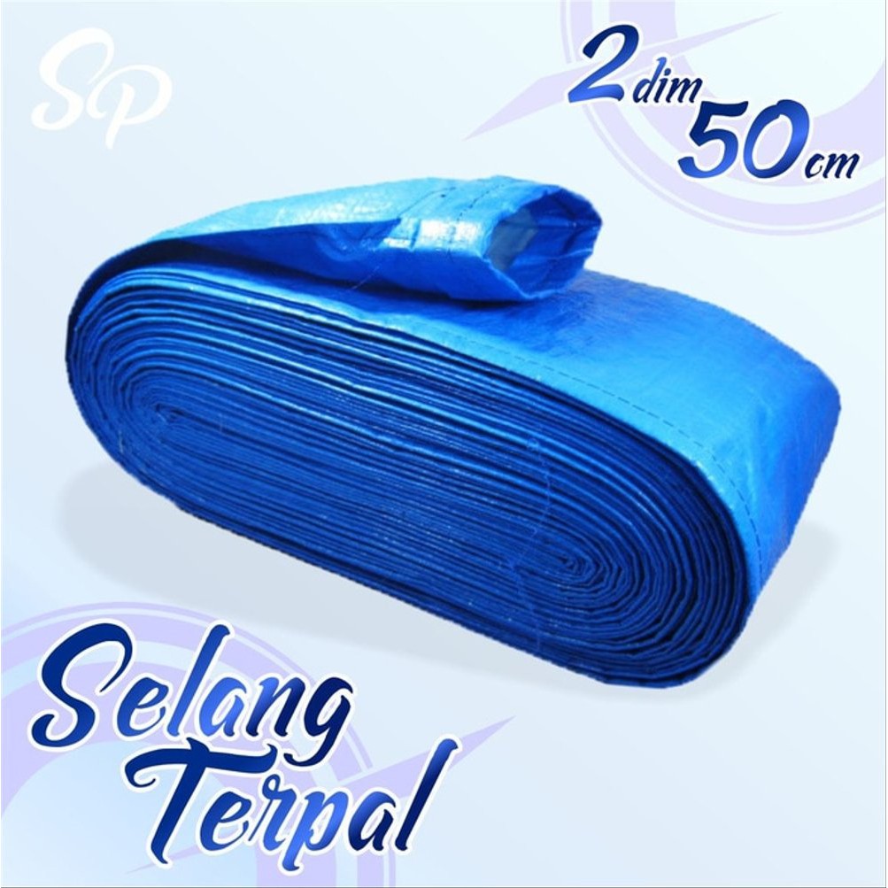 Selang Terpal Plastik 2 dim selang irigasi 50 meterr