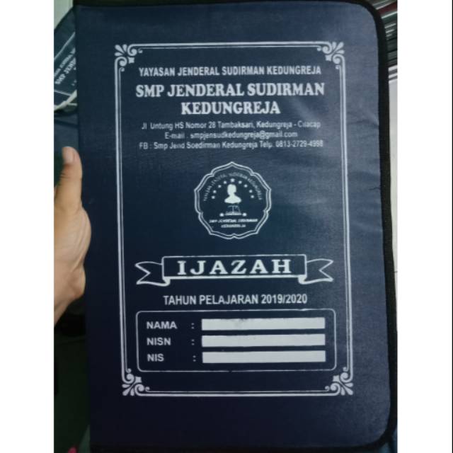 

Sampul Ijasah, Reseting dan Sablon Nama Sekolah