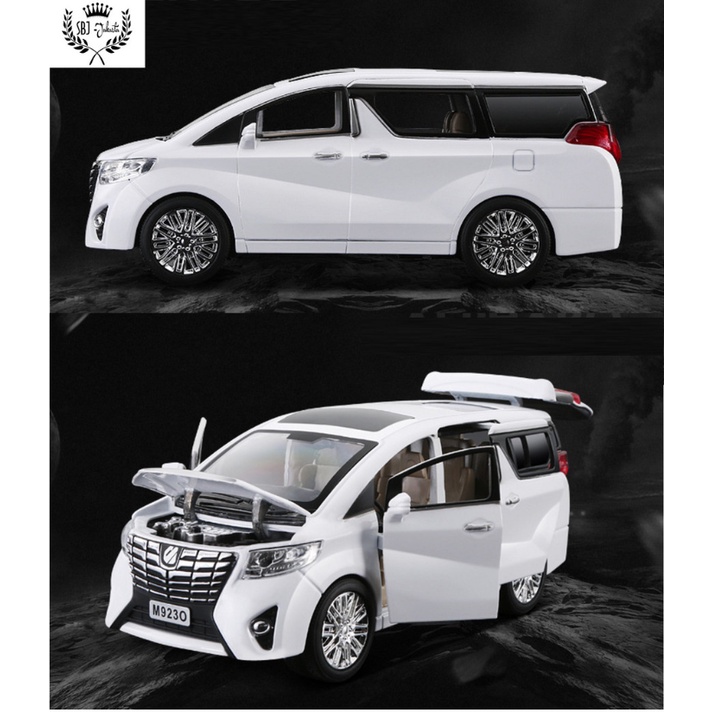 DIECAST Miniatur MOBIL TOYOTA ALPHARD VELLFIRE skala 1:24 Metal Series