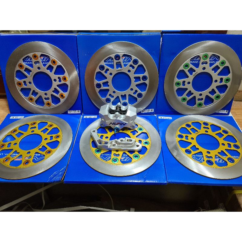 breket kaliper ninja 150 r rr satu set disk 220mm pnp ninja 3 item