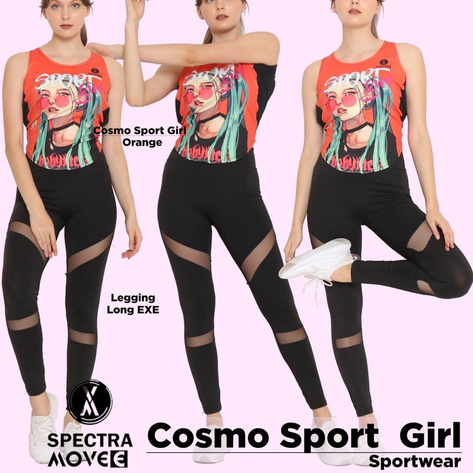 EG.371291 • Setelan senam SPORT GIRL (Dijual terpisah) Baju senam tanktop zumba celana senam legging