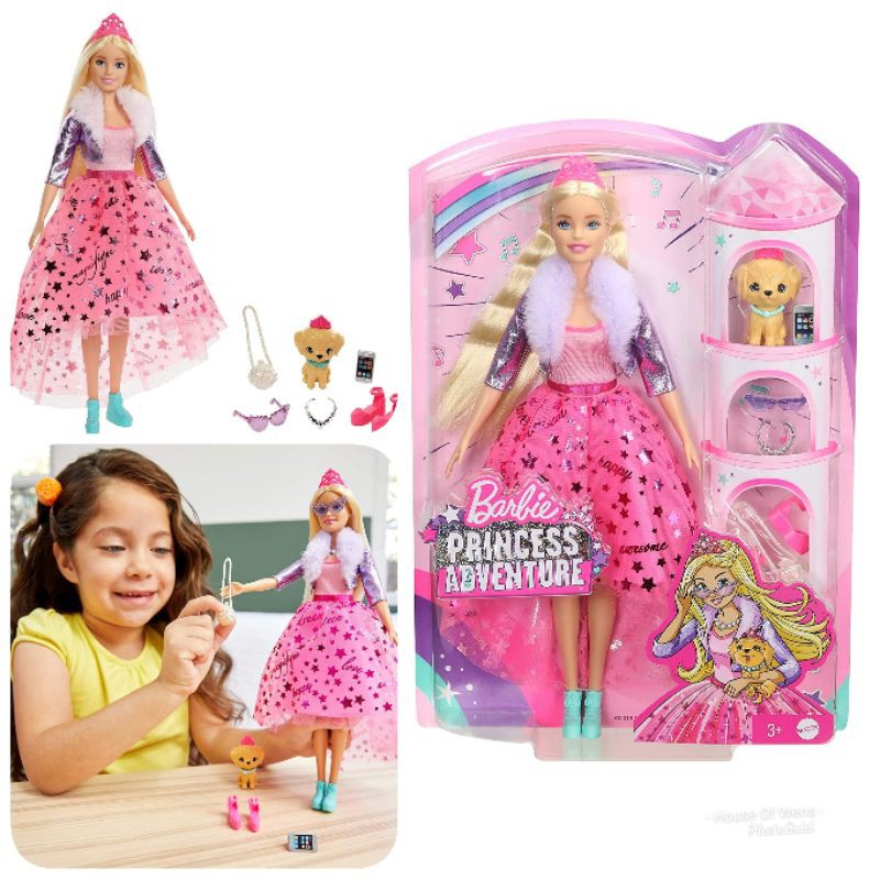 BARBIE PRINCESS ADVENTURE DOLL - MAINAN ANAK BARBIE ORIGINAL