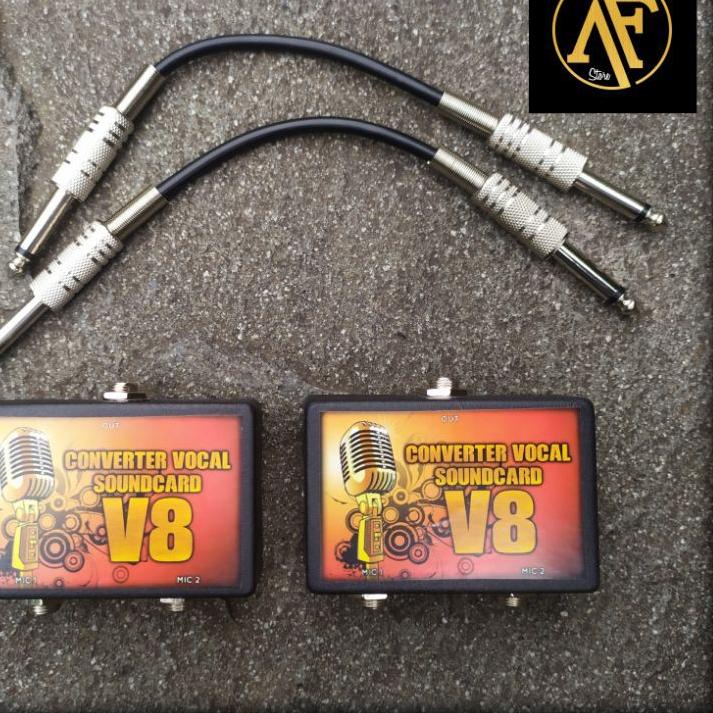 Dijamin Miring harga.. CONVERTER VOCAL atau MIC SOUNDCARD V8