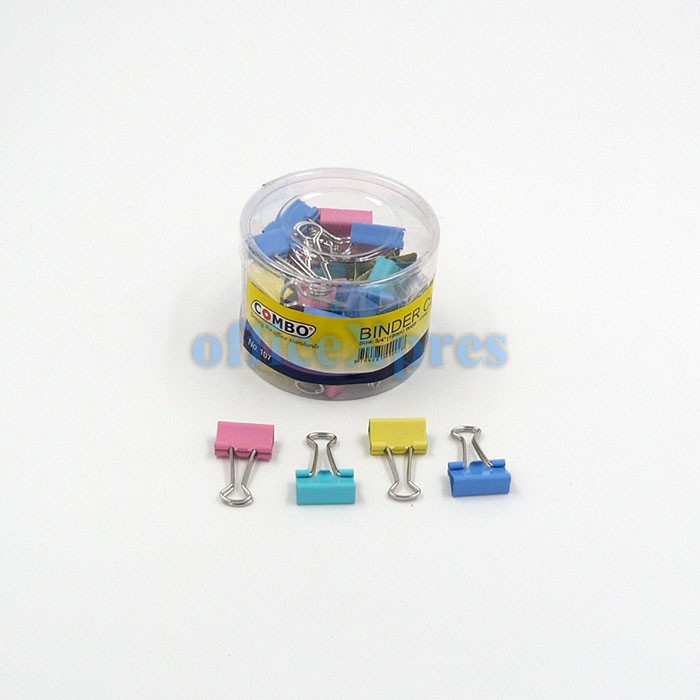 Jual Binder Clip / Klip Kecil / Klip Warna / Penjepit Kertas 107 Combo