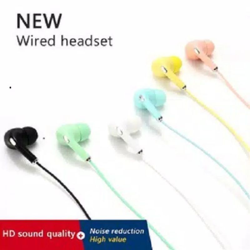 Headset U34 Macaron Color HIFI Headset / Headset warna U34