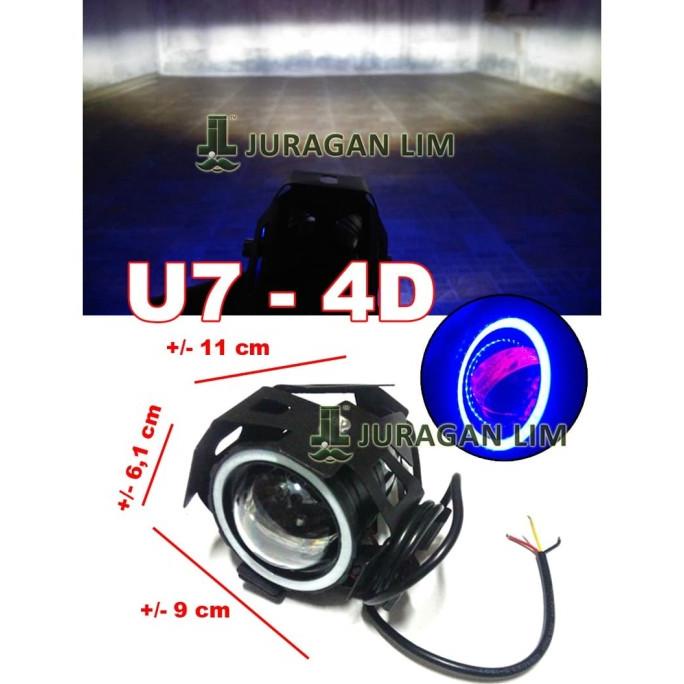 NEW LAMPU TEMBAK CREE LED U7 TRANSFORMER LENSA PROJIE 4D HORIZONTAL aganlim88 Berkualitas