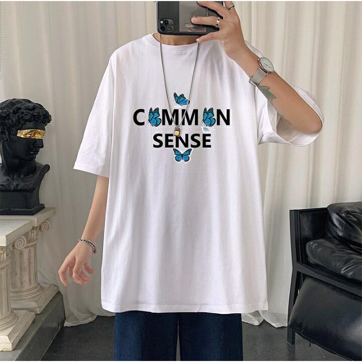 T-Shirt Laki-Laki Oversize Unisex Common Sense Katun Premium Impor (A149-GDT177)