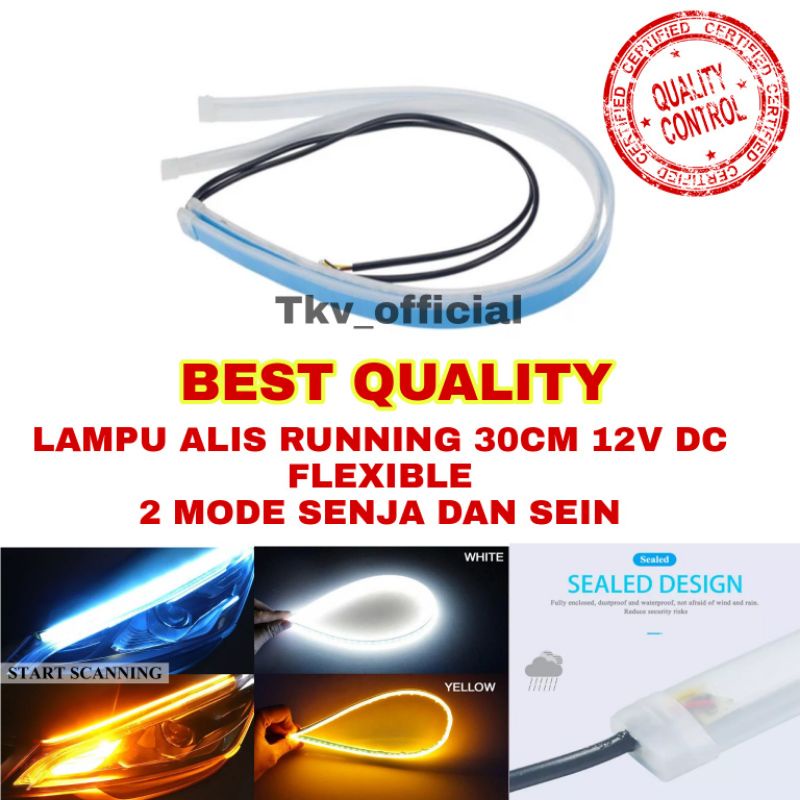 Lampu alis led drl running 30cm/lampu alis running antri/lampu alis running 12v dc/lampu alis led ru