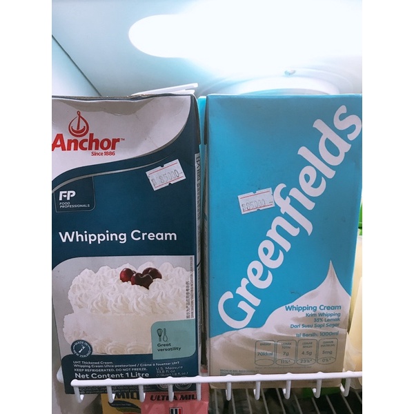 Whipping Cream Achor / Greenfield 1L