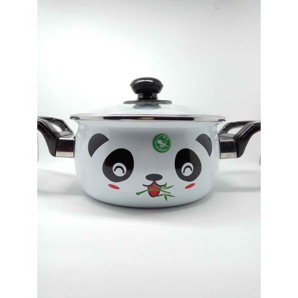 Maspion Hello Panda Panci Enamel 24 cm