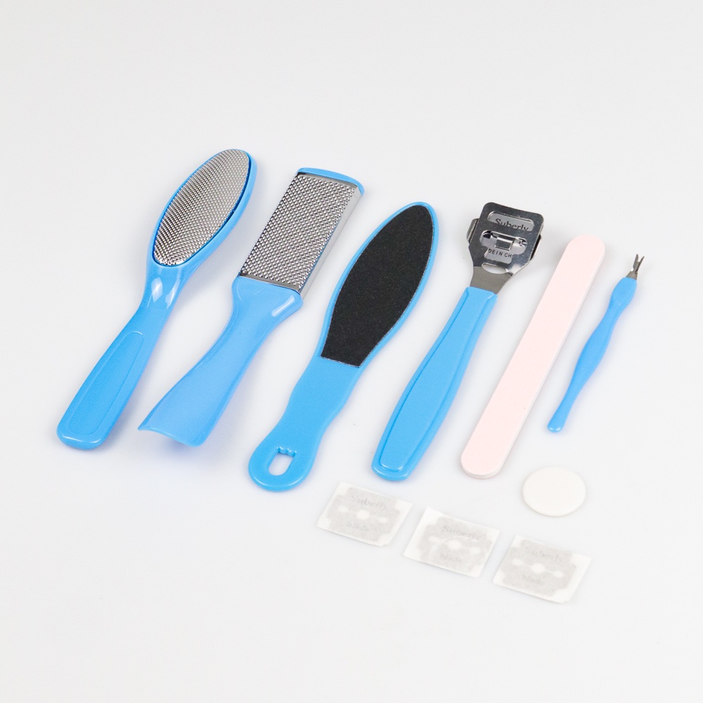 Alat Perawatan Kaki Manicure Pedicure Foot Care Scraper Set 8 in 1 Pedicure Set