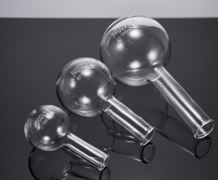 SHUNIU Borosilicate Glass Long Neck Round Bottom Boiling Flask 5000 ml