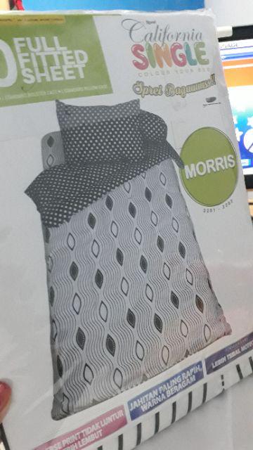 Sprei California No 3 Single 120x200 Motif Bola Madrid Mu Liverpool Barca Paris Woody Megumi Murah