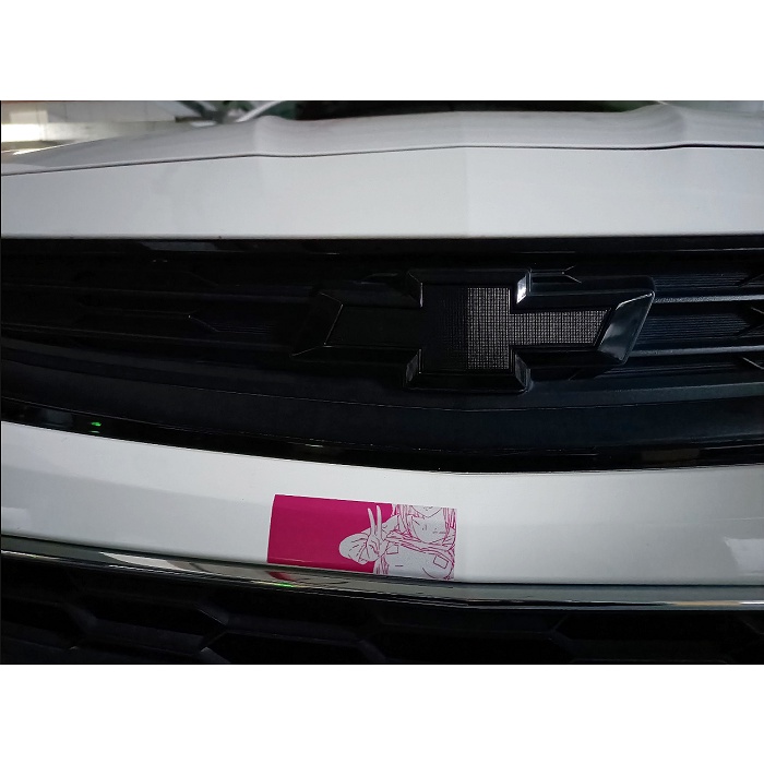 JDM Dua Dimensi Ya gadis Stiker Reflektif Pink Kecantikan Stiker JDM Sepeda Motor Sepeda Mobil Stiker