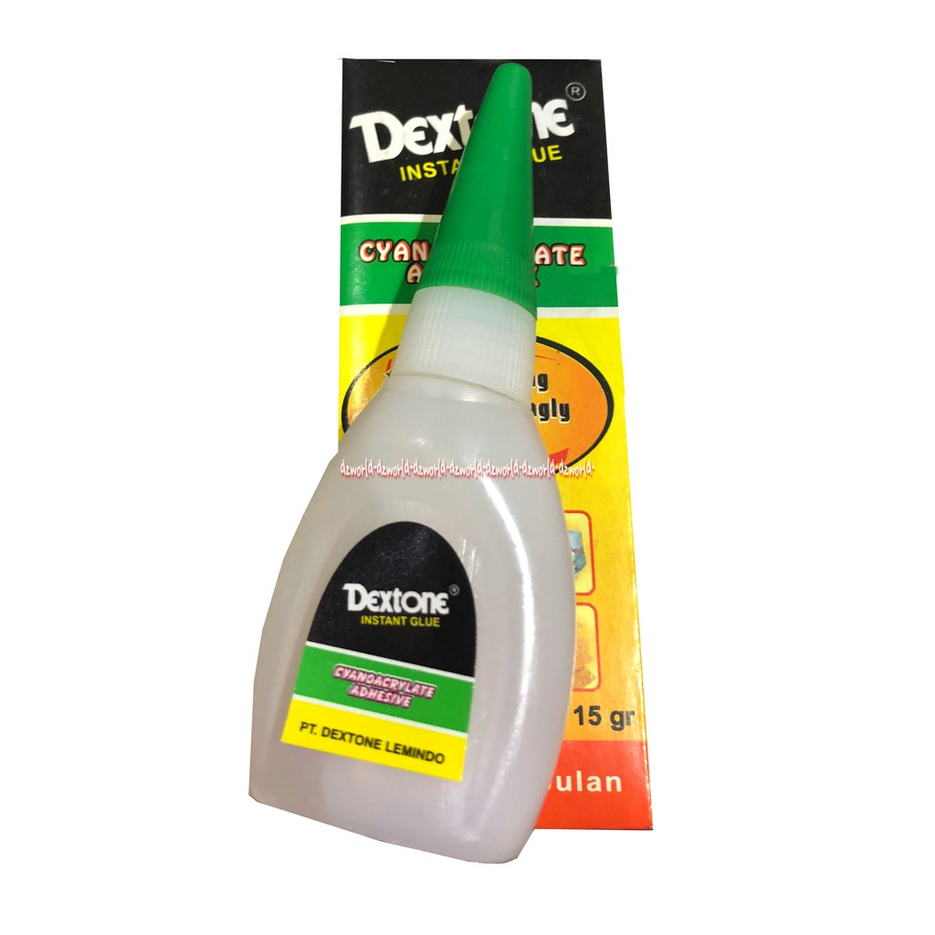 

Dextone Instan Glue 15gr Lem Serbaguna Lem Multi fungsi Serbaguna Lem Besi Lem Kayu 15 gram Dekston Dex Tone