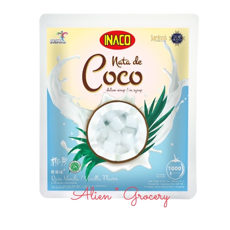 Inaco Nata De Coco Kelapa 1000gr 1 kg