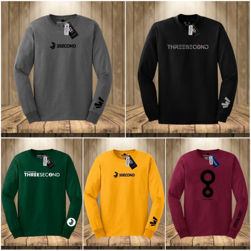 Kaos Panjang three second / 3secon/ 3 second