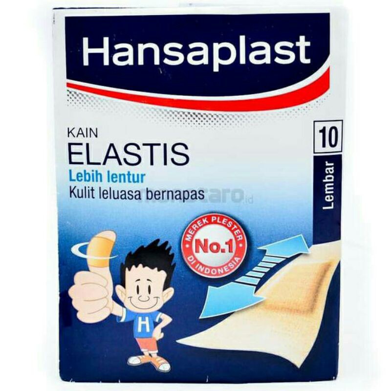 Plester Hansaplast Kain Elastis / Cooling Fever isi 1 Lembar / 10Lembar