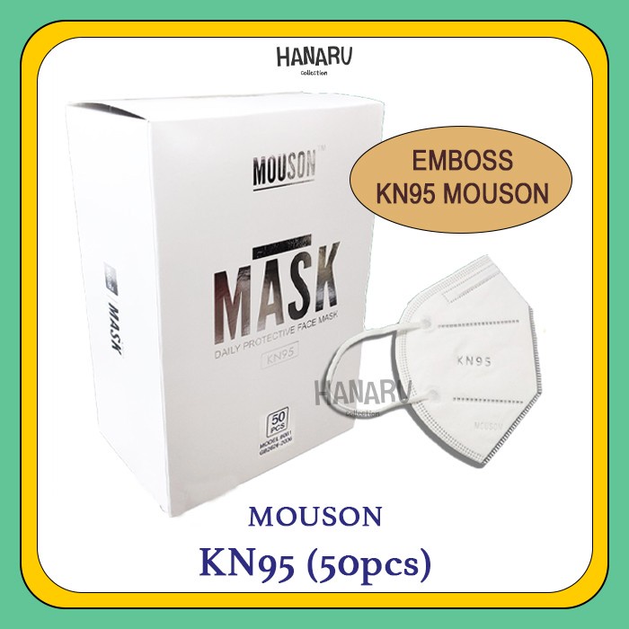 MOUSON Masker KN95 5ply (50pcs) / Face Mask KN 95 Semi Disposable