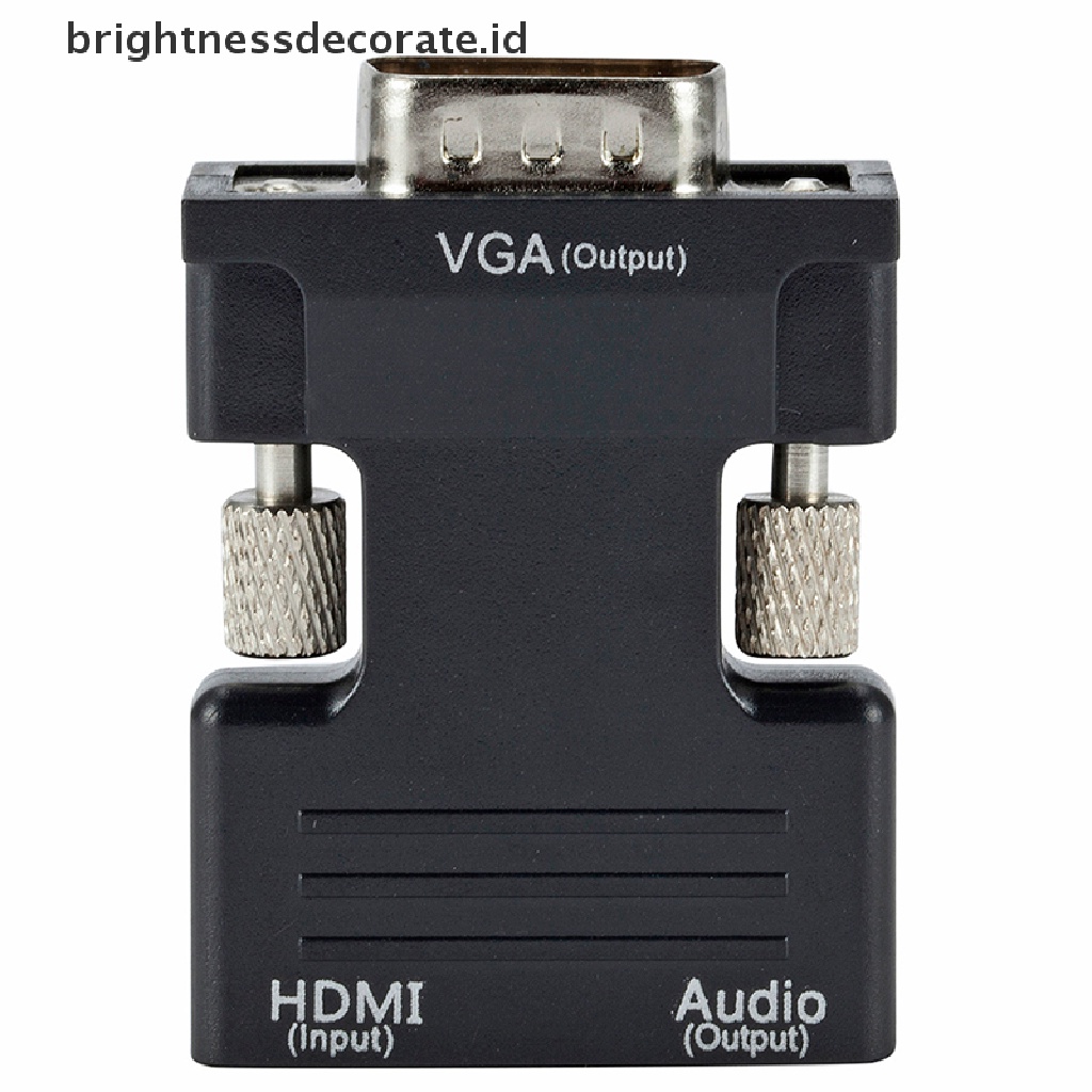 Adaptor Konverter Hdmi Female Ke Vga Male Support Sinyal 1080p