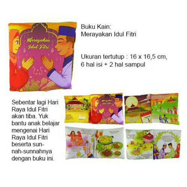 Softbook - Buku bantal - merayakan idul fitri