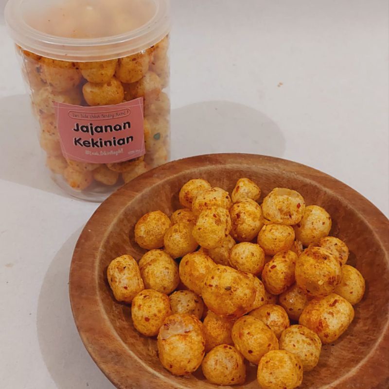 

cimol kering pedas kemasan toples