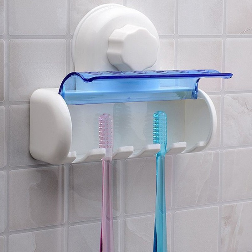 Bear Rak Gantung Tempat Sikat Gigi Organizer - Toothbrush Holder Rak Sikat Gigi Gantung - Gantungan Gosok Gigi Dinding - Wadah Sikat Gigi - Tootbrush Holder - Sikat Gigi Holder