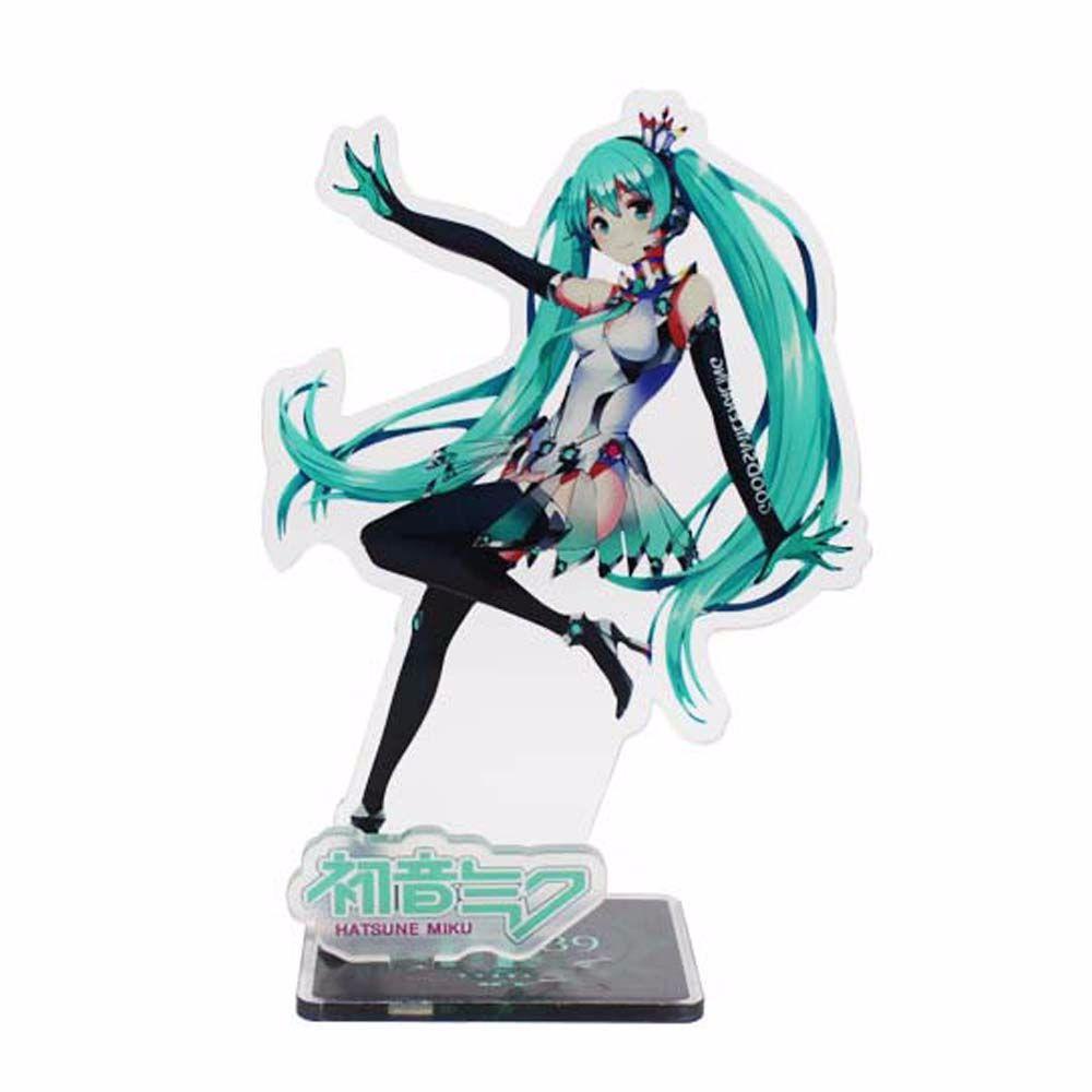 Lanfy Miku Hatsune Kartun Lucu Miku Collection Model Desktop Standing Card Sakura Princess Figure Model Plat