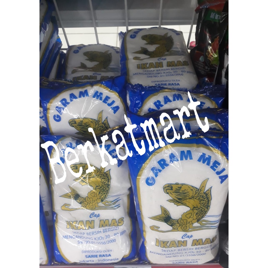 

GARAM CAP IKAN MAS 500gr GARAM MEJA GARAM HALUS