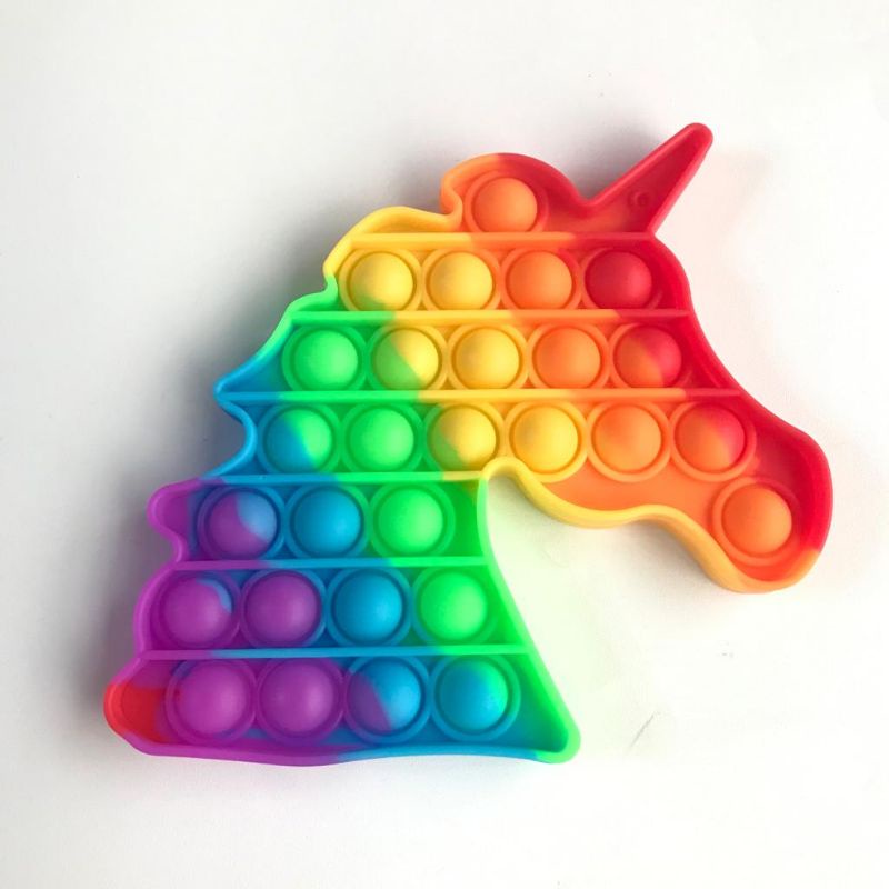 MAINAN POP IT RAINBOW Fidget push Pop itsFidget  toy Push bubble-3