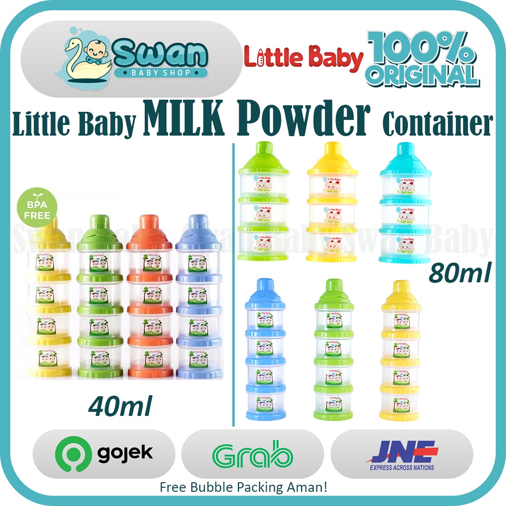 Little Baby Milk Container / Tempat Susu / Dispenser  All Varian (40 ml / 60ml / 3 dan 4 Tingkat)