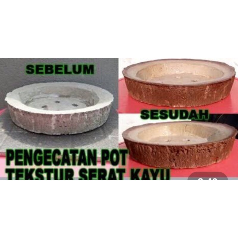 pot bunga taman / relief kayu minimalis / pot hias