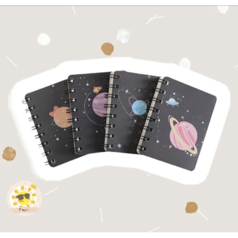 

Notebook Mini Spiral Motif Galaxy