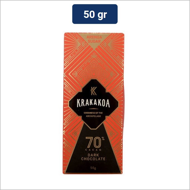 

Krakakoa 70% Dark Chocolate 50G | 70% Cokelat Gelap