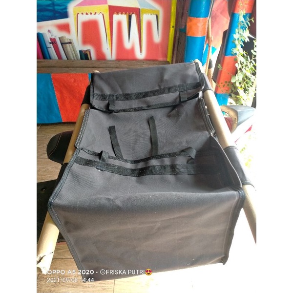 tas kurir tas motor tas obrok kronjong kantong pos bahan kanvas 8 ori jaitan rapih dan kuat udh ad s
