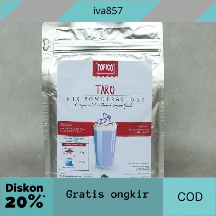

PROMO Tofico Powder Taro 1000 g GRATIS ONGKIR