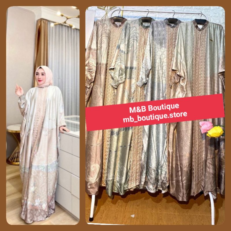 GAMIS KAFTAN SILK SUTRA BRUKAT ORI BY SHELLASAUKIA