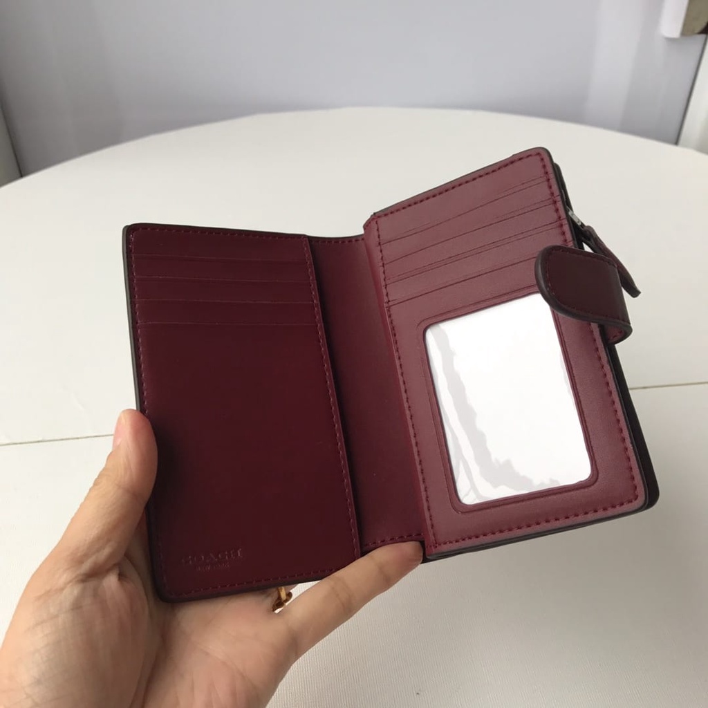 DOMPET (ch) MEDIUM CORNER ZIP WALLET HALFTONE FLORAL ORIGINAL 39127