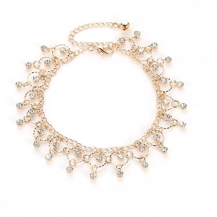 AZ094 Gelang Kaki India gelang kaki wanita titanium anti karat  2N4