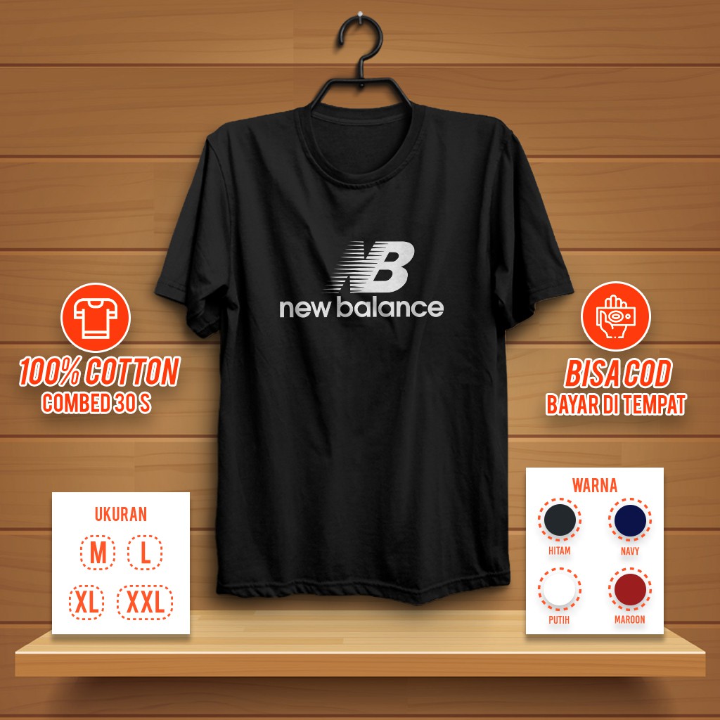 Kaos New balance Distro Premium Baju murah Baranded kaos pria wanita Tshirt berkualitas 35.v.0