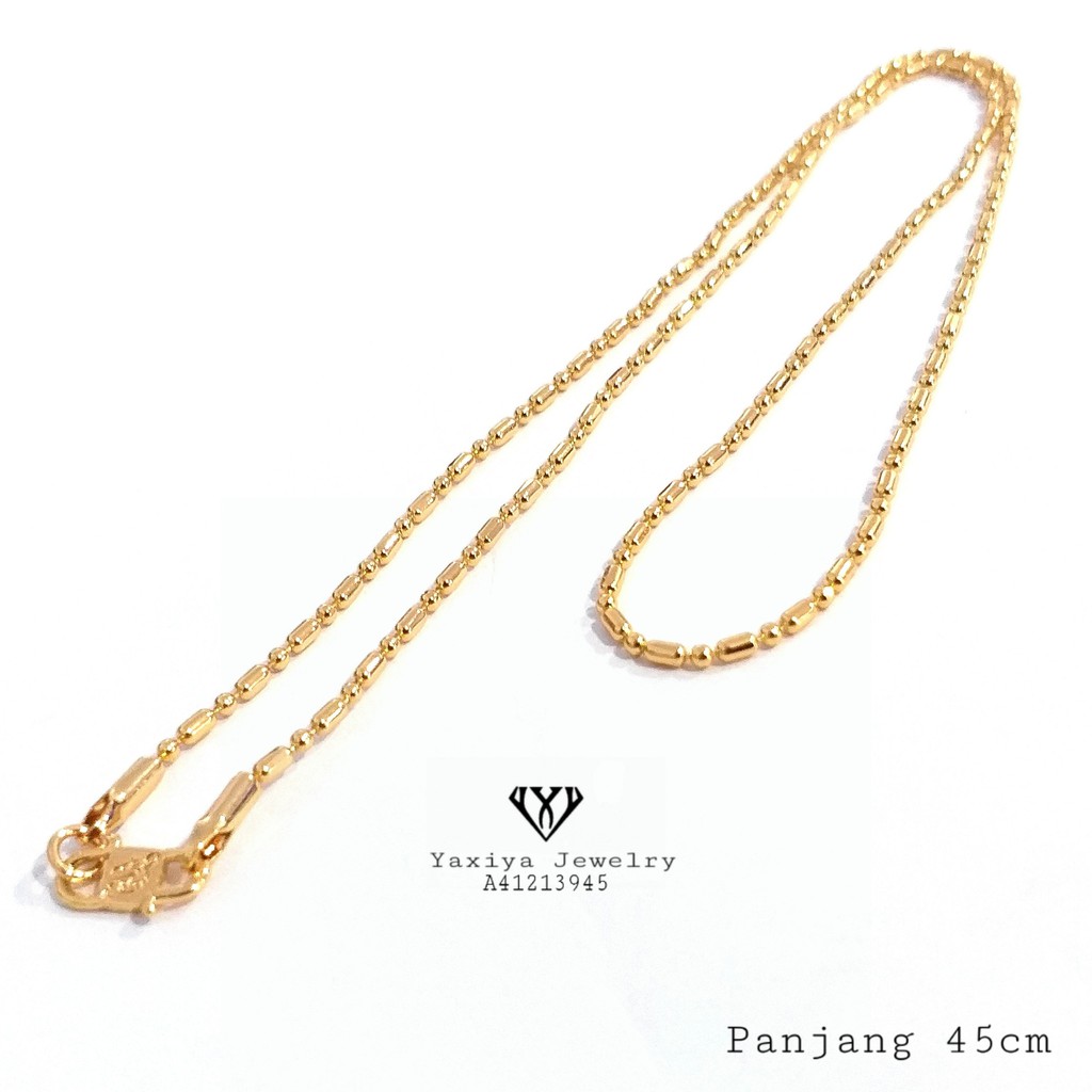 

Kalung Biji Lada Lapis Emas Perhiasan Imitasi Yaxiya Jewelry A41213945