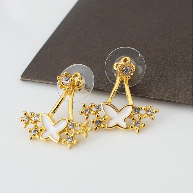 Anting Ear Jacket Wanita B247 KUPU  Korea Fashion Women Diamond Earring Giwang Aksesoris Cewe