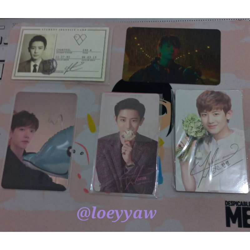 (booked bambi set) pc exo chanyeol baekhyun (natrep, baskin, xoxo,bambi dolphin)