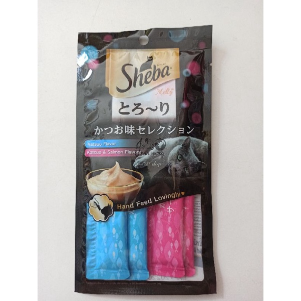 sheba melty snack liquid kucing