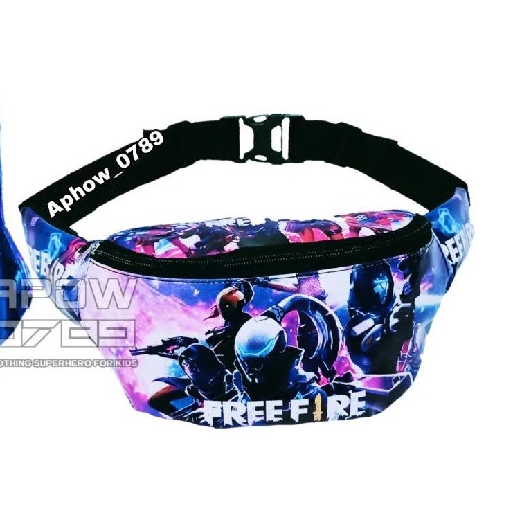 Wesbag anak laki laki, Waist Bag Anak Laki Laki Motif Free Fire / tas selempang Gamers