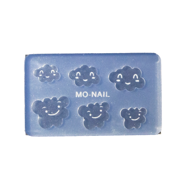 Siy Cetakan Resin Epoksi Bahan Silikon Desain Awanbintangbulanmatahari Untuk Dekorasi Nail Art DIY