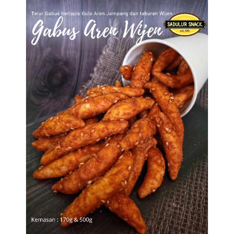 

Sadulur Snack Telor Gabus Aren Wijen Premium 500gr