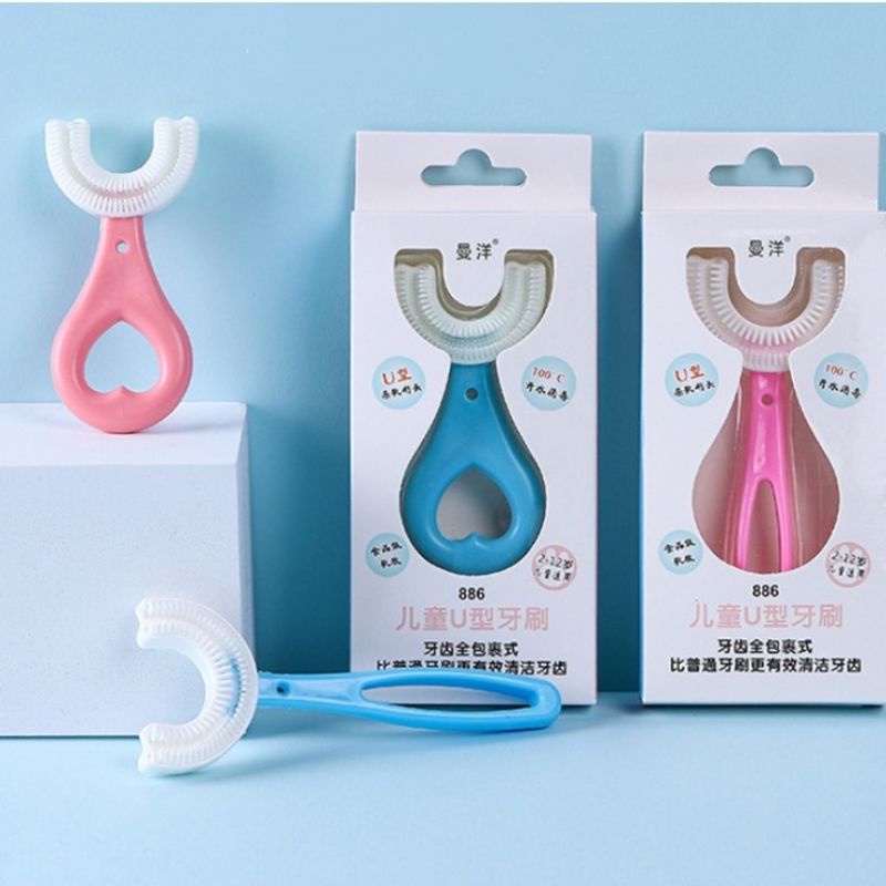 SIKAT GIGI ANAK BENTUK U / SIKAT GIGI ANAK SILIKON BPA FREE / SIKAT GIGI BABY / SIKAT GIGI BAYI / TRAINING TOOTHBRUSH SILICONE