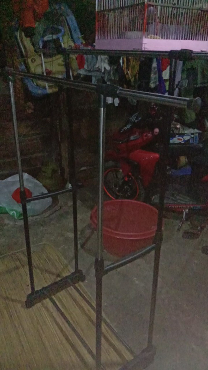 Stand Hanger Double Pole  Gantungan Baju 1,7kg